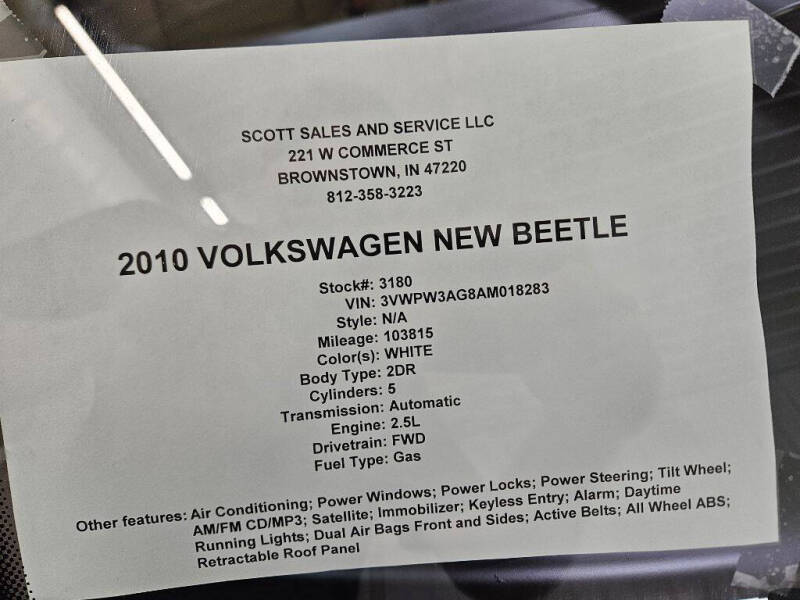 2010 Volkswagen New Beetle
