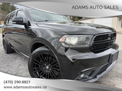 2015 Dodge Durango for sale at Adams Auto Sales in Gainesville GA