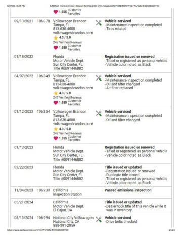 2004 Volkswagen Phaeton Premiere Edition W12
