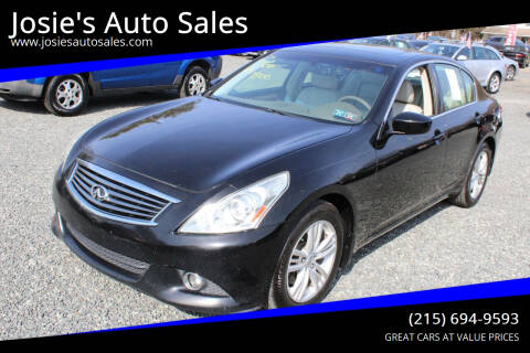 2010 Infiniti G37 Sedan for sale at Josie's Auto Sales in Gilbertsville PA