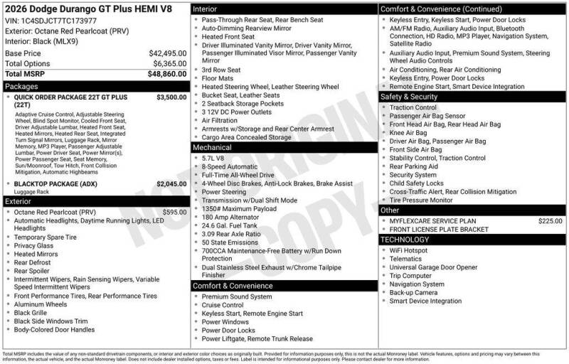 2026 Dodge Durango