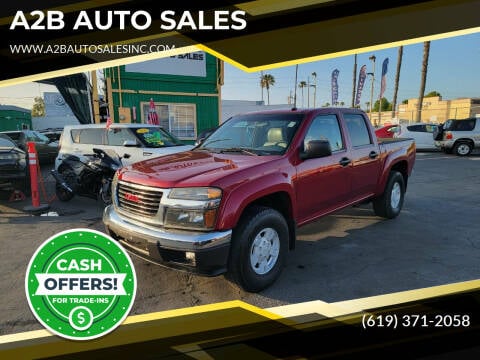 2004 GMC Canyon for sale at A2B AUTO SALES in Chula Vista CA