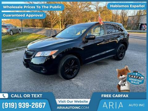 2013 Acura RDX for sale at Aria Auto Inc. in Raleigh NC