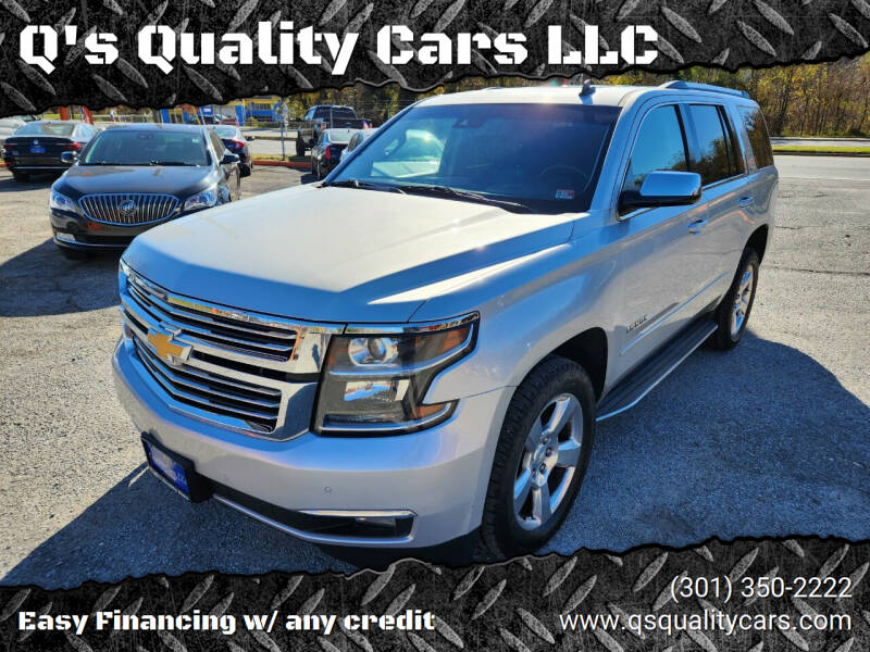 2015 Chevrolet Tahoe for sale at Q's Quality Cars LLC in Capitol Heights MD