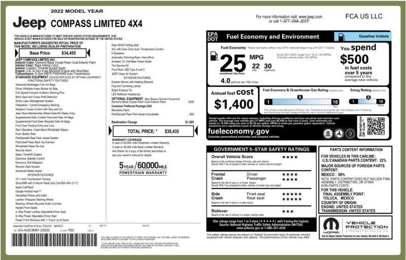 2022 Jeep Compass Limited