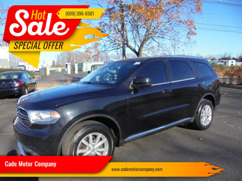 2015 Dodge Durango for sale at Cade Motor Company in Lawrenceville NJ