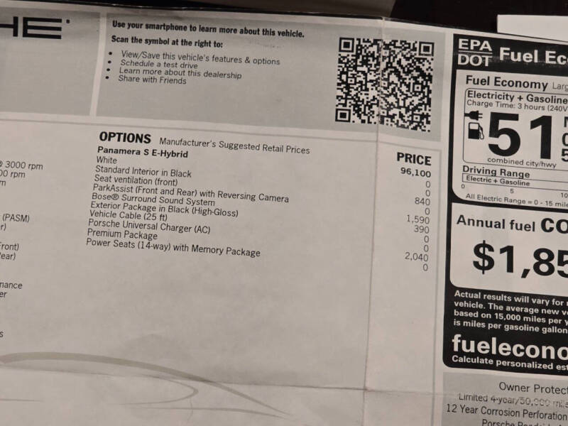2015 Porsche Panamera S E-Hybrid