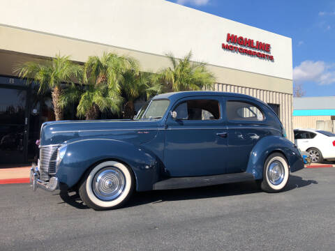 1940 Ford Sedan for sale at HIGH-LINE MOTOR SPORTS in Brea CA