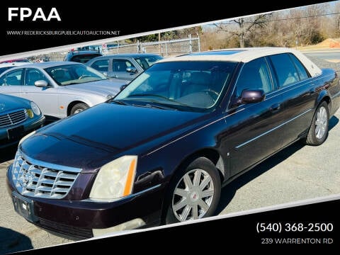2008 Cadillac DTS for sale at FPAA in Fredericksburg VA