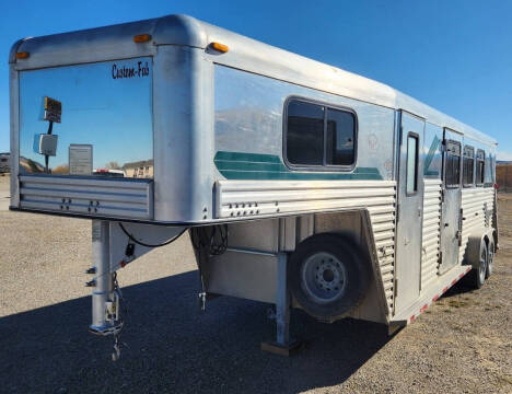 2001 Custom Fab 3 Horse Trailer-Tack-Dressing for sale at Central City Auto West in Lewistown MT