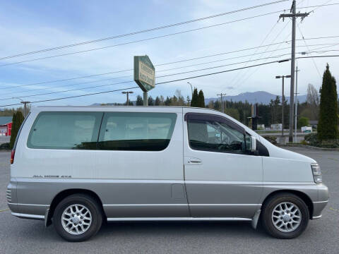 1997 Nissan Elgrand for sale at JDM Car & Motorcycle LLC - Sequim in Sequim WA