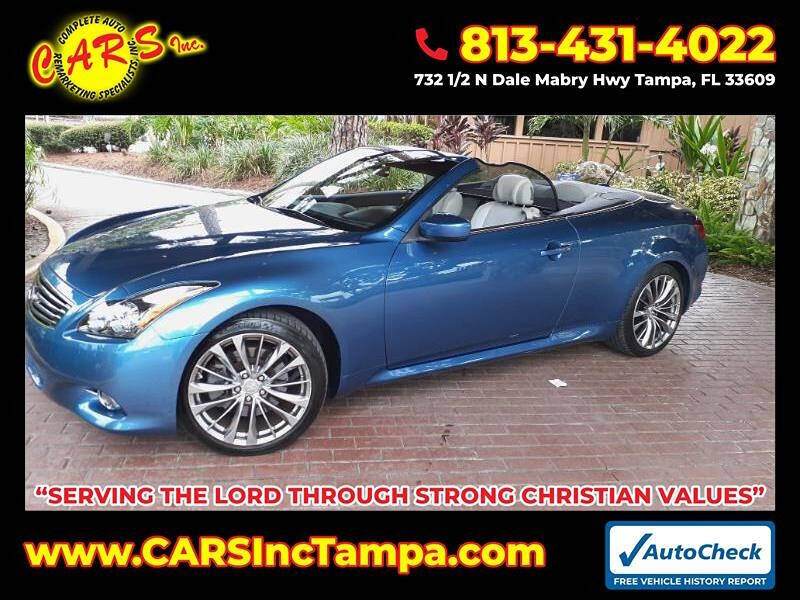 2012 INFINITI G37 Convertible for sale at Complete Auto Remarketing Specialists Inc. in Tampa, FL