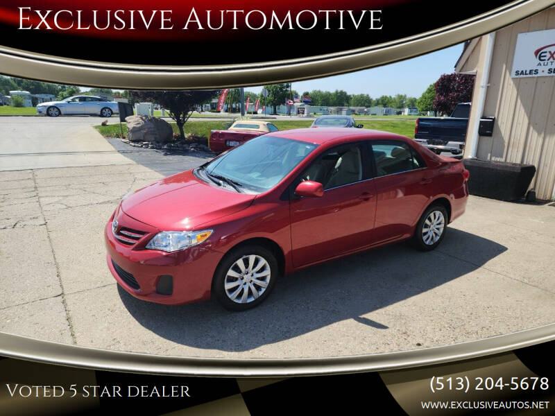 2013 Toyota Corolla for sale at Exclusive Automotive in West Chester OH