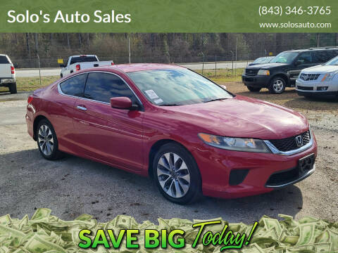2014 Honda Accord for sale at Solo's Auto Sales in Timmonsville SC