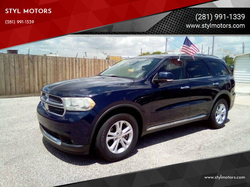 2013 Dodge Durango for sale at STYL MOTORS in Pasadena TX