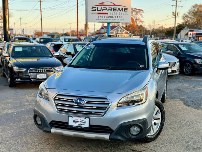 2015 Subaru Outback for sale at Supreme Auto Sales in Chesapeake VA