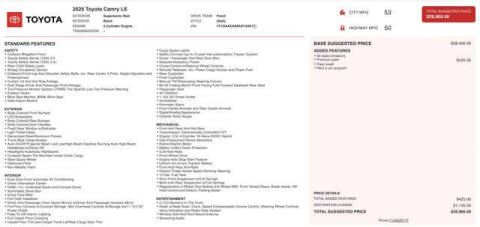 2025 Toyota Camry SE