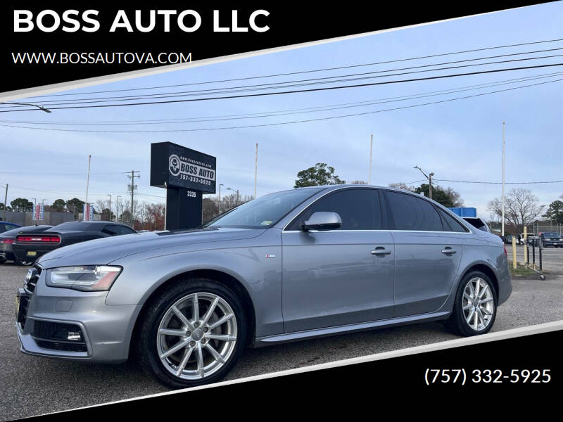 2015 Audi A4 for sale at BOSS AUTO LLC in Norfolk VA