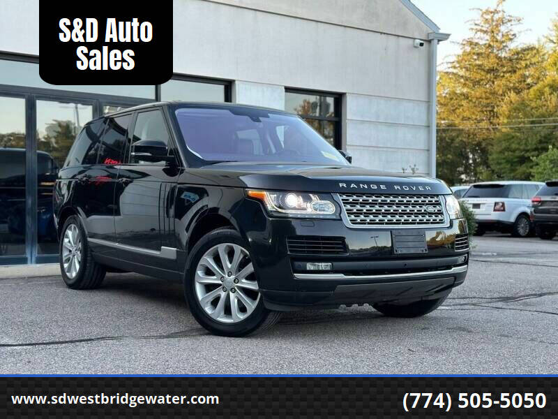 2016 Land Rover Range Rover for sale at S&D Auto Sales in West Bridgewater MA