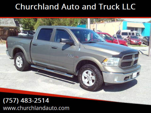 2013 RAM 1500 for sale at Churchland Auto and Truck LLC in Portsmouth VA