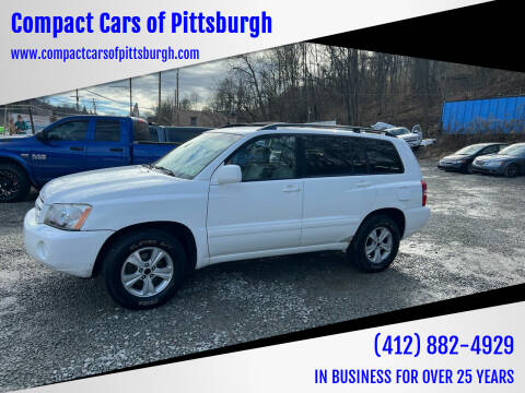 2003 Toyota Highlander for sale at Compact Cars of Pittsburgh in Pittsburgh PA
