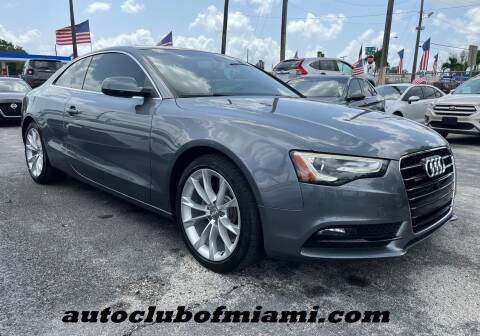 2014 Audi A5 for sale at AUTO CLUB OF MIAMI, INC in Miami FL