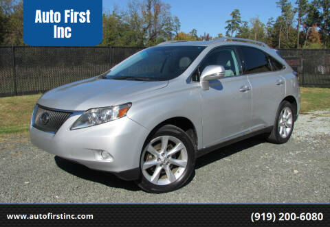 2010 Lexus RX 350 for sale at Auto First Inc in Durham NC