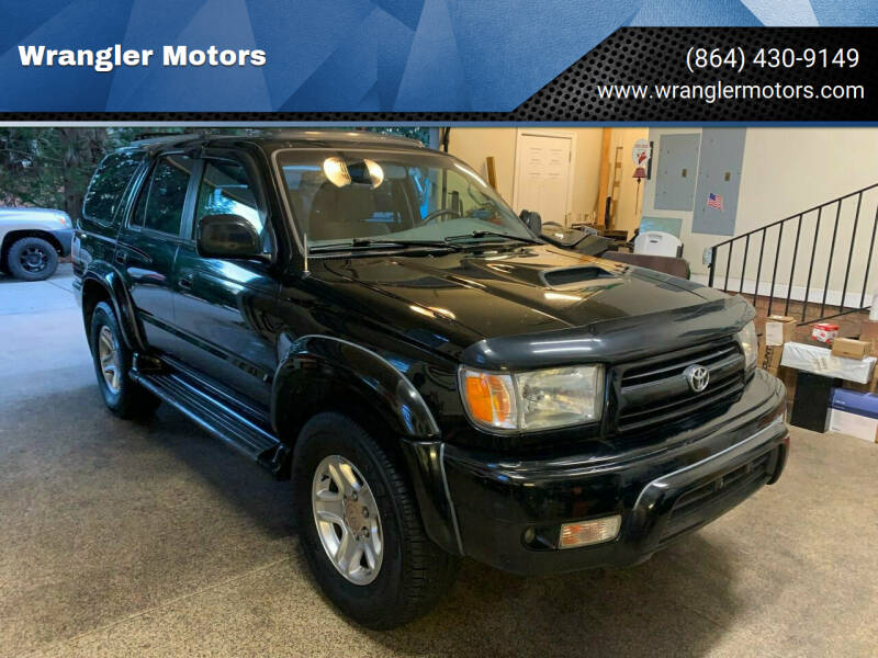 2000 Toyota 4Runner for sale at Wrangler Motors in Spartanburg SC