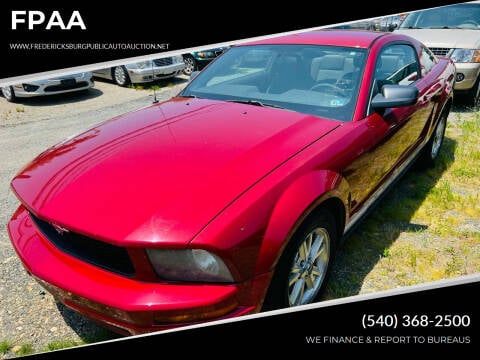 2007 Ford Mustang for sale at FPAA in Fredericksburg VA