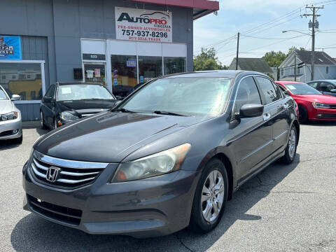 2012 Honda Accord for sale at AutoPro Virginia LLC in Virginia Beach VA