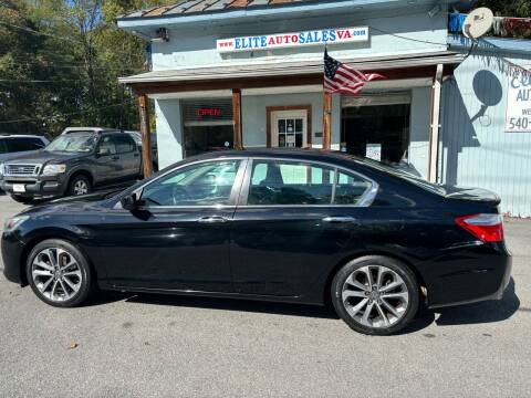 2015 Honda Accord for sale at Elite Auto Sales Inc in Front Royal VA
