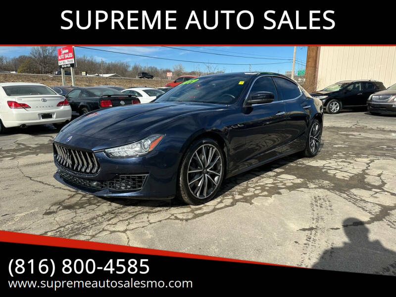 2019 Maserati Ghibli for sale at SUPREME AUTO SALES in Grandview MO