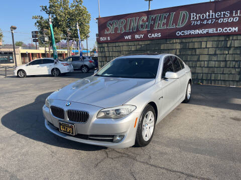 2013 BMW 5 Series for sale at SPRINGFIELD BROTHERS LLC in Fullerton CA