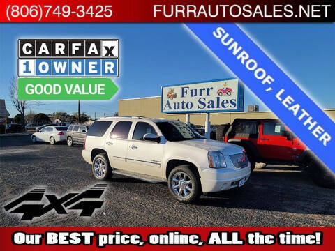 2012 GMC Yukon for sale at FURR AUTO SALES in Lubbock TX