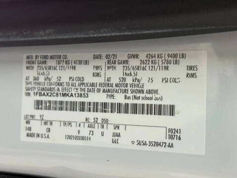 2021 Ford Transit 350 XLT