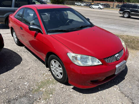 2004 Honda Civic for sale at SCOTT HARRISON MOTOR CO in Houston TX