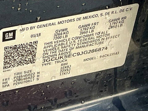 2018 Chevrolet Silverado 1500