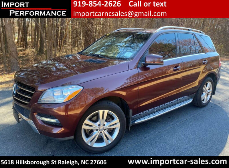 2013 Mercedes-Benz M-Class for sale at Import Performance Sales in Raleigh NC
