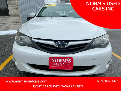 2010 Subaru Impreza for sale at NORM'S USED CARS INC in Wiscasset ME
