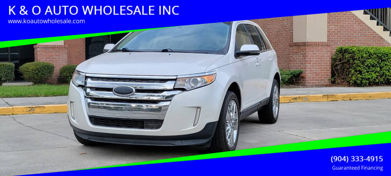 2013 Ford Edge for sale at K & O AUTO WHOLESALE INC in Jacksonville FL