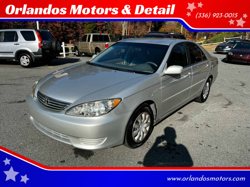2005 Toyota Camry for sale at Orlandos Motors & Detail in Winston Salem NC