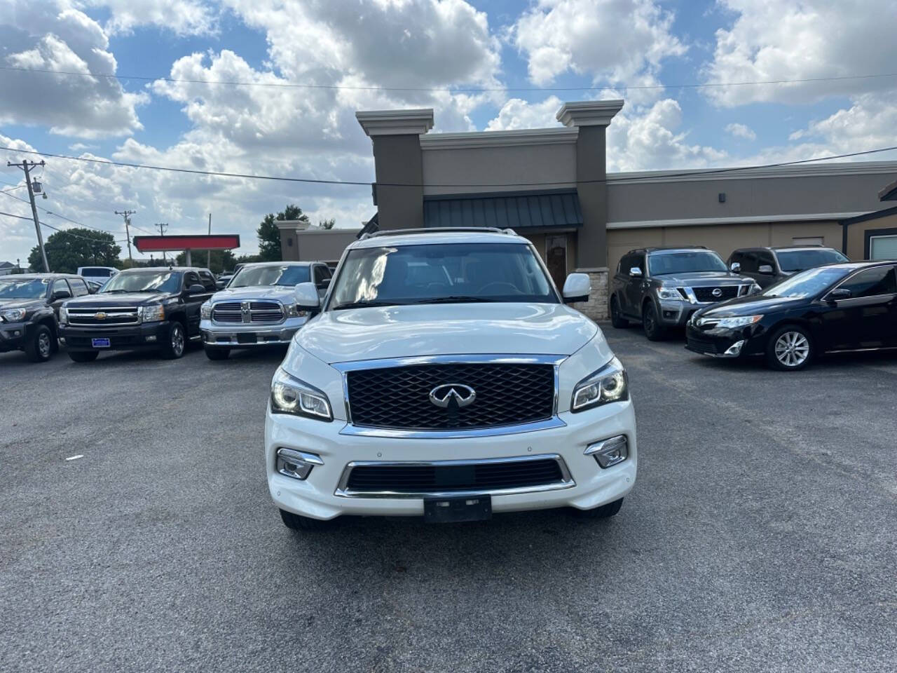 2015 INFINITI QX80 for sale at Auto Haven Frisco in Frisco, TX