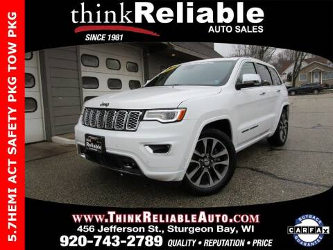 2018 Jeep Grand Cherokee for sale at RELIABLE AUTOMOBILE SALES, INC in Sturgeon Bay WI