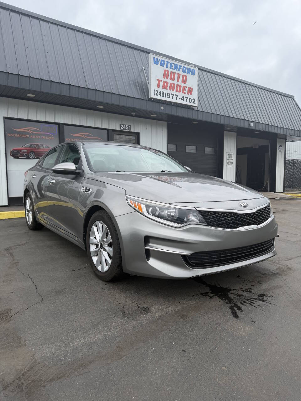 Gray 2017 Kia Optima LX LX 4dr Sedan 2