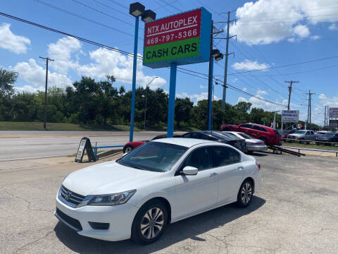 2015 Honda Accord for sale at NTX Autoplex in Garland TX