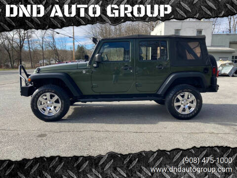 2008 Jeep Wrangler Unlimited for sale at DND AUTO GROUP in Belvidere NJ