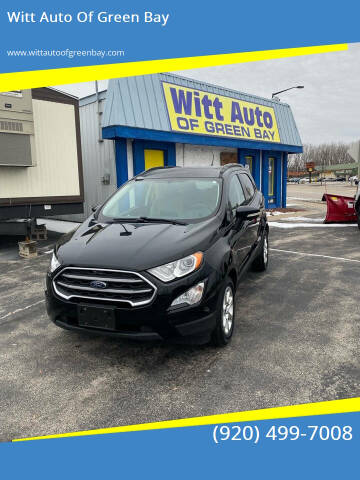 2019 Ford EcoSport for sale at Witt Auto Of Green Bay in Green Bay WI