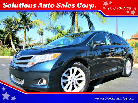 2015 Toyota Venza for sale at Solutions Auto Sales Corp. in Orange CA