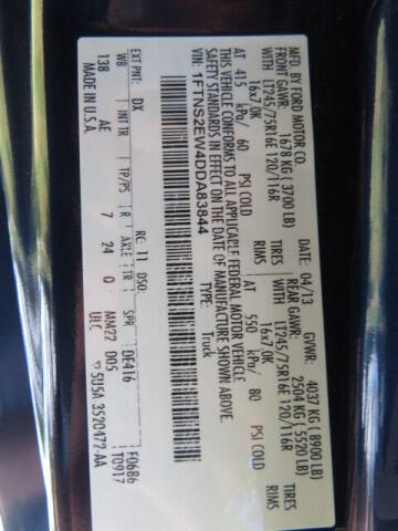 2013 Ford E-Series E-250