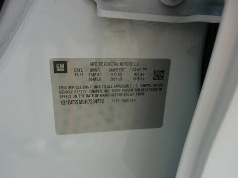 2017 Chevrolet Cruze LT Auto